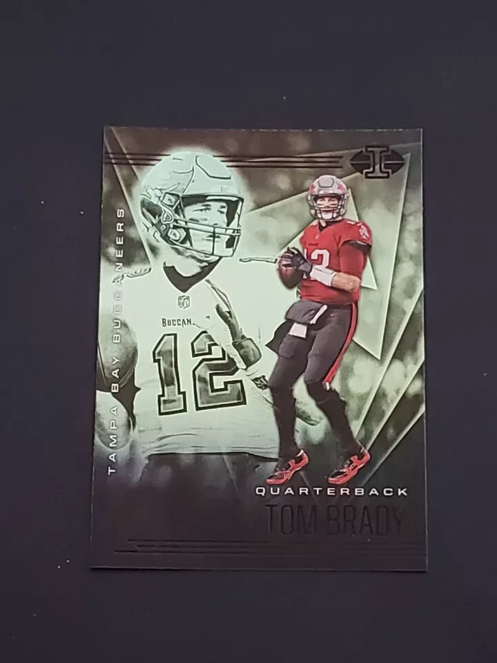 Tom Brady 2020 Panini Illusions Football #1 EMERALD Parallel