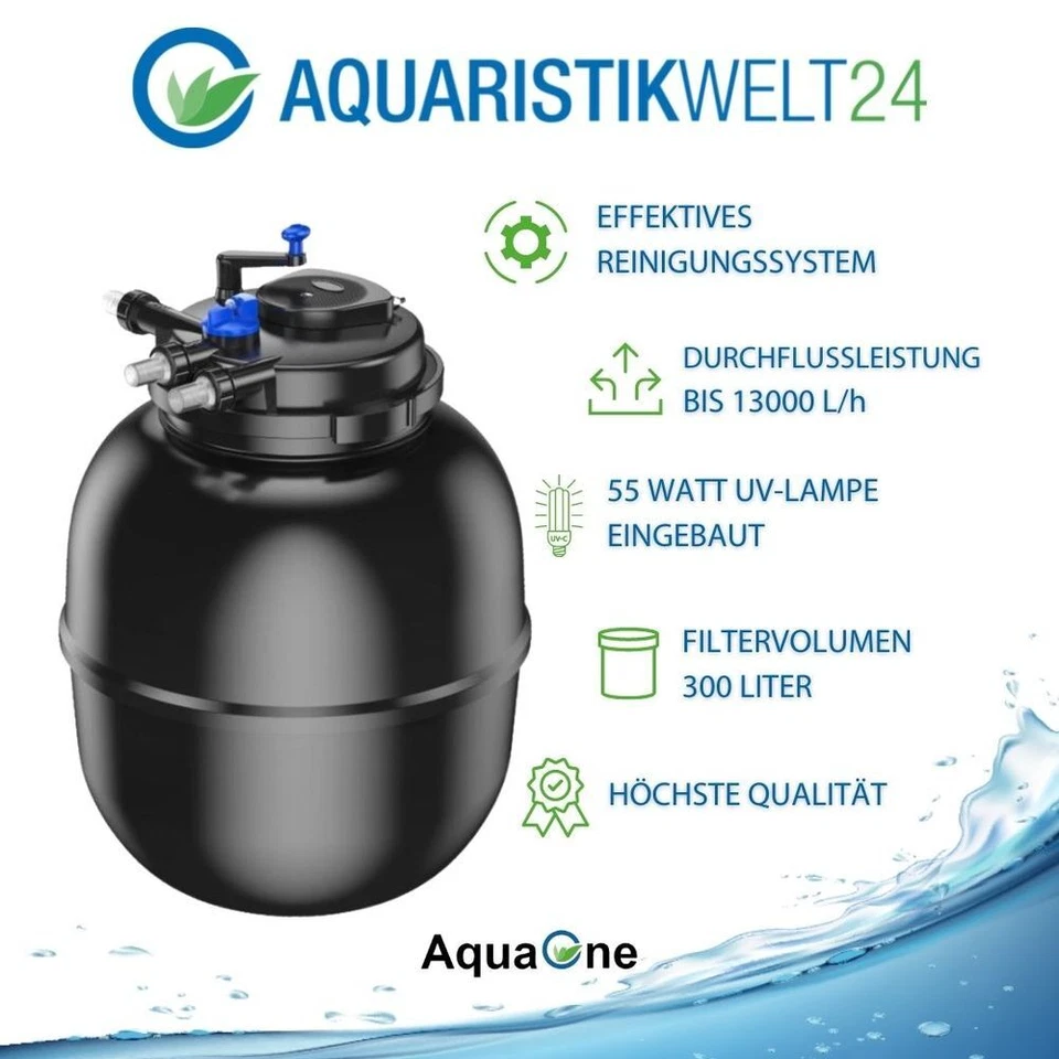 AquaOne CPF 75000 Bio Druckteichfilter 100000l Teichfilter + 55 Watt UVC Klärer - Bild 2 von 4