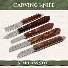 Carving Knives For Sculpture Pottery, Soap, Candle, Clay DIY Tool Wooden Handle