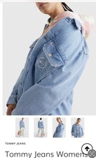 Tommy Hilfiger Women’s Oversized Utility Jacket Denim Light Size Xl