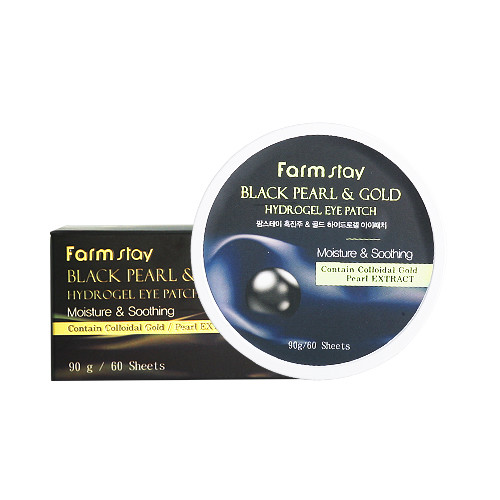 [FARM STAY] Black Pearl Gold Hydrogel Eye Patch 90g (60pcs) / Free Gift 8809237828041 eBay