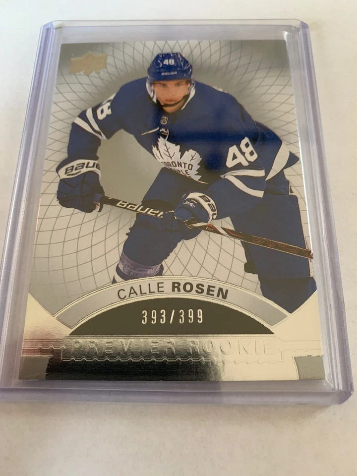 17/18 UD Premier Rookie Calle Rosen Hockey Card #53 393/399 - Image 3 of 4