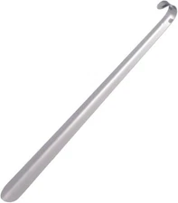 Extra Long Handle Shoe Horn Stainless Steel 20" Handled Metal Shoehorn Horns