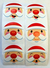 25 Holiday Santa Claus Stickers Teacher Supply Party Favors Merry Christmas