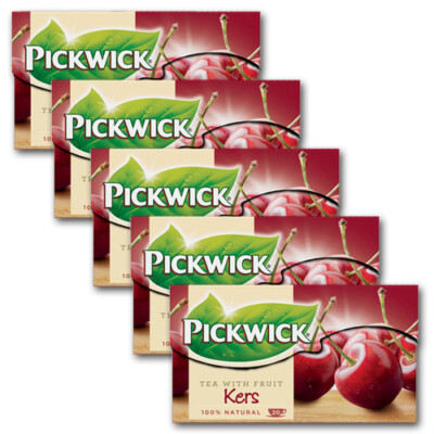 Pickwick Kirsch Tee; 5x20 Teebeutel à 1,5 Gramm