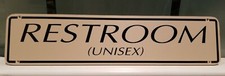 15" UNISEX RESTROOM SIGN  Bathroom Door  Offices  Businesses  Restaurants
