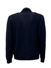 Cardigan Homme 100% Laine Mérinos - Col Châle - Fait Main En Italie - Modèle Côtelé