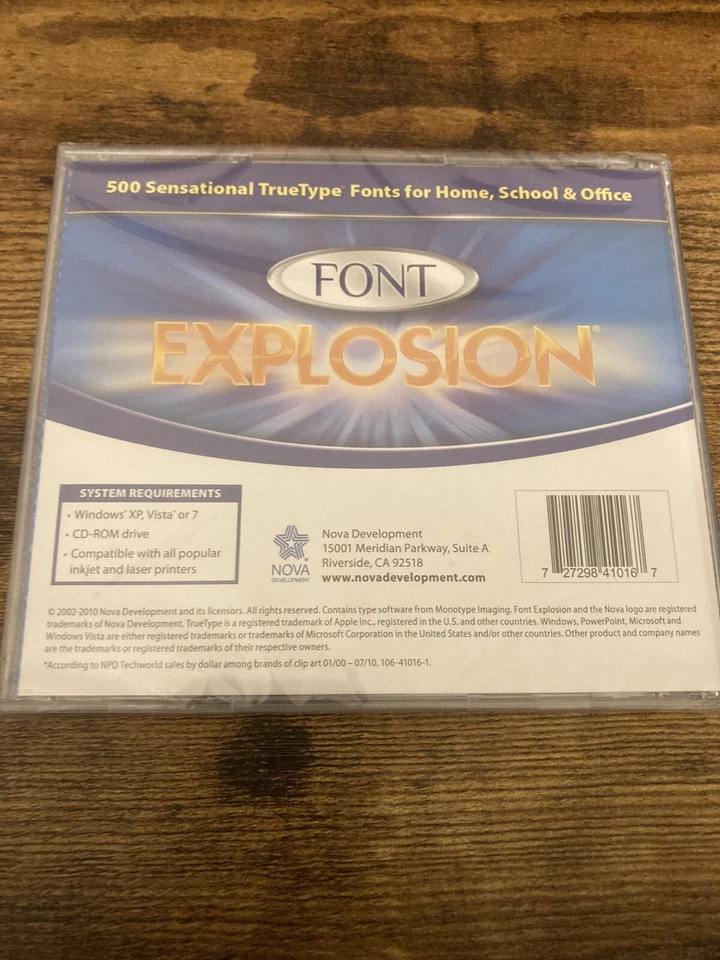 Nova - Font Explosion - Brand New - CD-ROM - Image 2 of 2