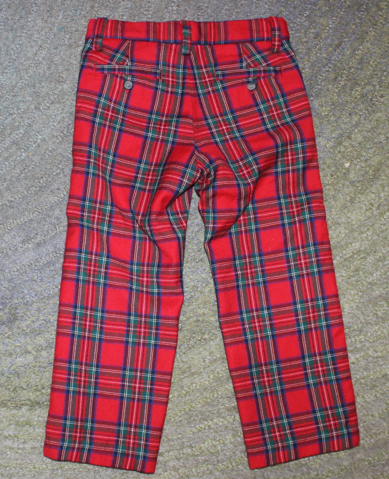 Janie And Jack Toddler Boys Red Plaid Dress Pants (Christmas) Size 3