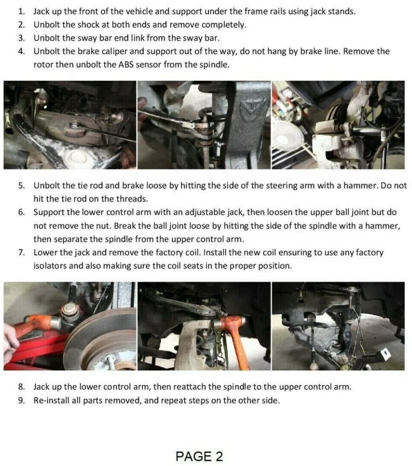 Muelles helicoidales de elevación delanteros de 3" MaxTrac 752230-6 para Dodge Ram 2003-2008 8 orejetas 2x2 Foto 4 de 4