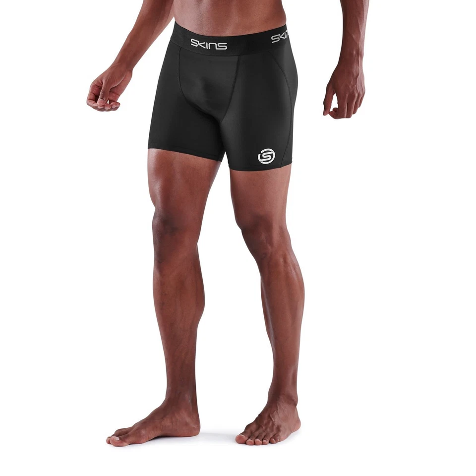 Skins Series-1 Mens Compression Shorts (Black) SAVE $$$ - Image 3 of 4
