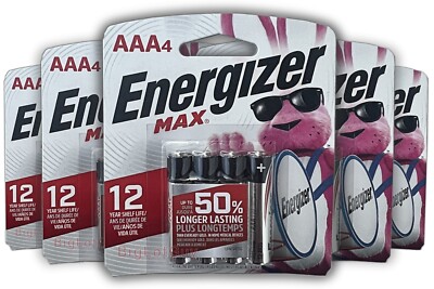 ENERGIZER Max AAA Batteries Long Lasting New Alkaline Battery On Sale USA 5-Pack