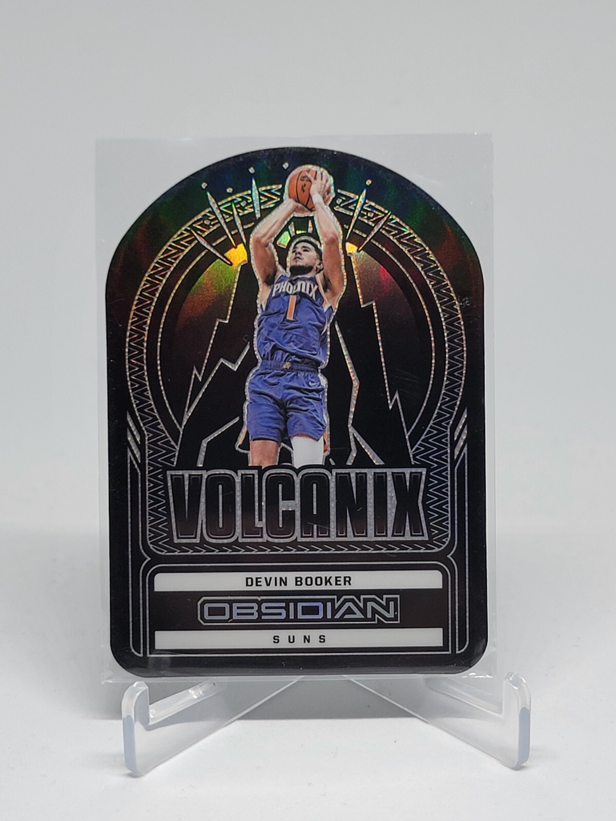 Devin Booker 2021-22 Panini Obsidian VOLCANIX Die-Cut #19 CASE HIT F6C