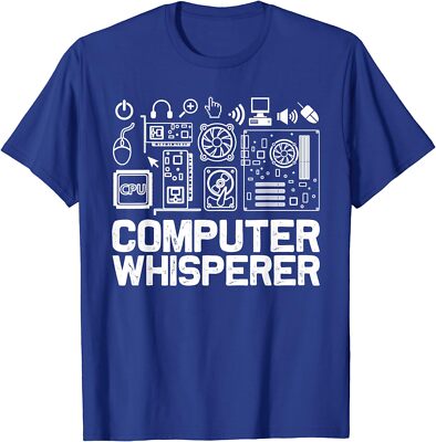 Computer Whisperer IT Tech Support Nerds Geek Unisex T-Shirt
