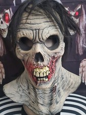 Vintage 1992 Death Studios Walking Dead Classic Zombie Halloween Mask Used Haunt