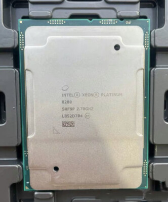 Intel Xeon Platinum 8280 CPU processor 205W 28 cores 56 threads 2.70GHz LGA3647