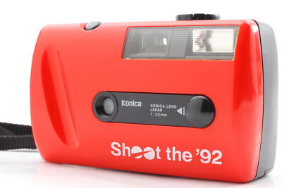  VIDEO  MINT  konica photo pie shoot the '92 body red From JAPAN