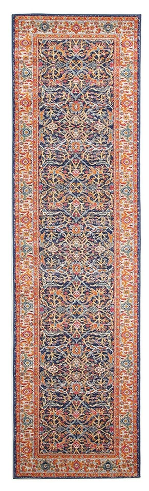 SULIS FLORAL ALLOVER COLOURFUL TRADITIONAL RUG RUNNER (XL)80x500cm *FREE DELIVER - Image 2 of 4