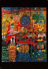 Kunstkarte Hundertwasser "Das 30 Tage Fax Bild"