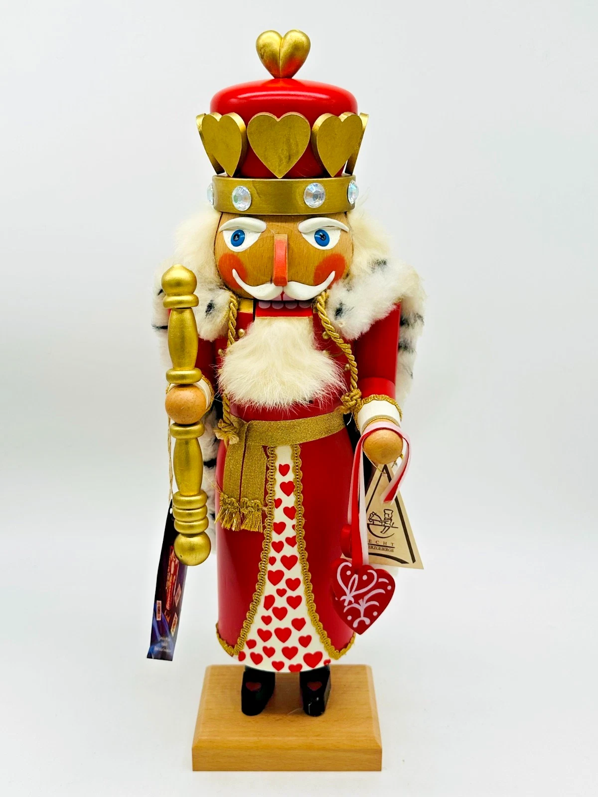 Christian Ulbricht 16" Nutcracker King of Hearts #444/500 Signed - No Box
Opens in a new window or t