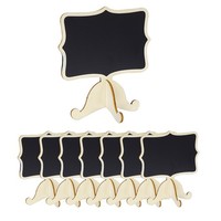 Mini Kreidetafeln Schilder Mit Staffelei Holz Diy Tag Preisschild Beige 8 StüCk