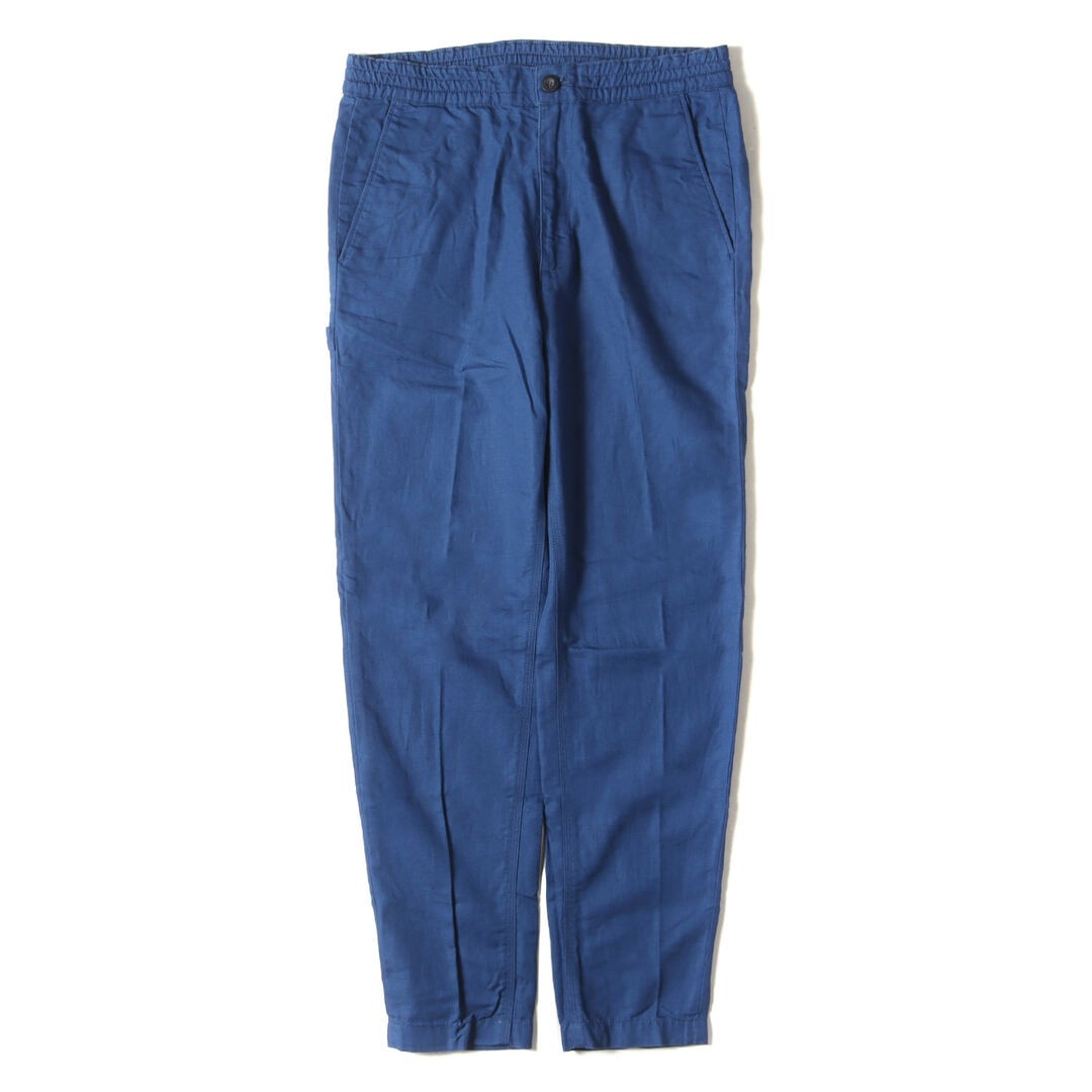 LACOSTE Cotton Linen Tapered Work Pants Size 40 Blue BEEG-0