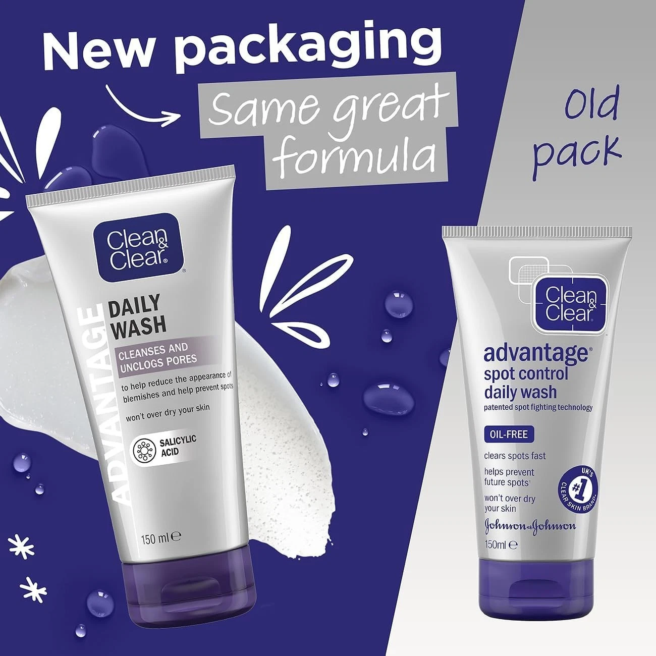 CLEAN & CLEAR® Advantage Spot Control Daily Wash 150ml (Pack of 1) - Picture 5 of 9