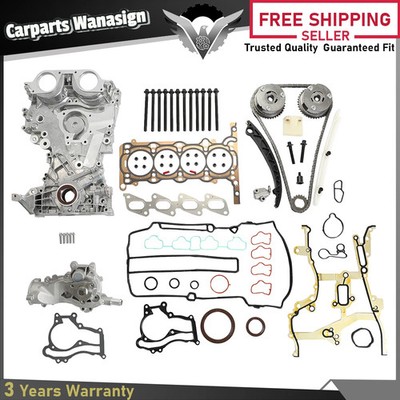 Fit For 11-19 Chevy Buick Cadillac 1.4L Timing Chain Kit w/ Gasket & Double Pump