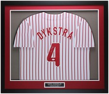 Lenny Dykstra Autographed & Framed White Philadelphia Jersey JSA Certified