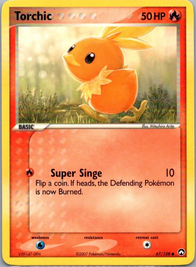 Torchic 67/108 Common Power Keepers NM
