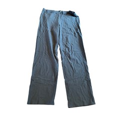 Eileen Fisher grey straight leg pull on trouser pants large