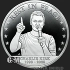 2025 - CHARLIE KIRK - 1 oz .999 Fine Silver Shield Proof MICROMINTAGE IN STOCK!!