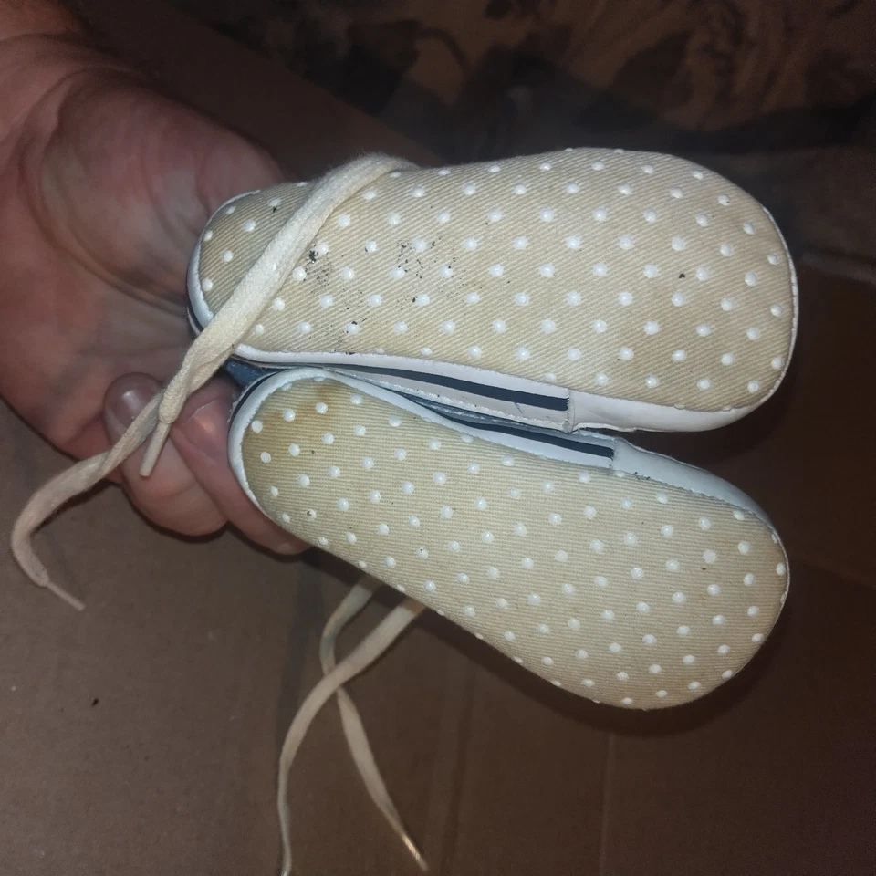 0/3 Month Baby Shoes Old Navy Jean Shoes Used - Image 2 of 3