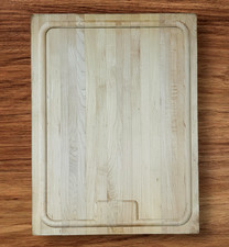 John Boos AuJus Reversible Wood Cutting Board with Juice Groove, Maple