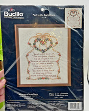 Bucilla Counted Cross Stitch Kit 40658 Paul to the Corinthians 11X14 new E1