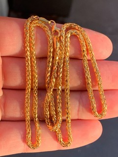 22ct gold necklace chain 9 grams 916