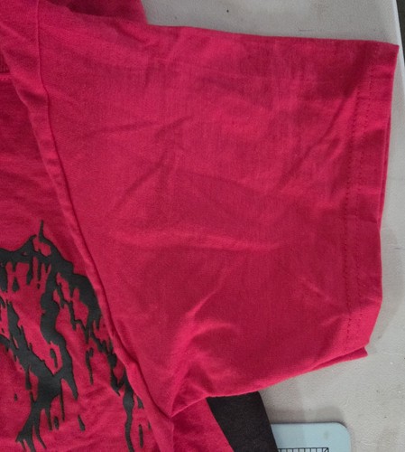 REVENGE Red Embossed Design T-Shirt Size Small Street Wear - GOOD SHAPE - Picture 2 of 8