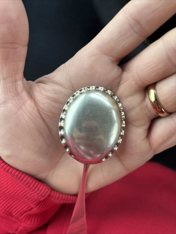 Sterling Silver Gilt Aesthetic Period Spoon A.F Burbank & Co 1800s Antique 8" - Image 4 of 4