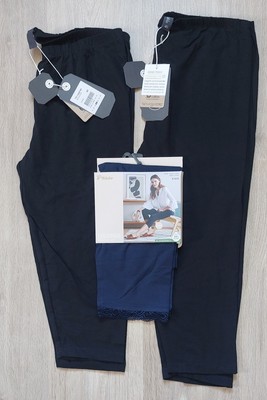 3 Stk. Damen Capri Leggings  Multiblu schwarz,Tchibo blau Gr. 40 NEU mit Etikett