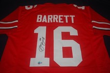 JT BARRETT Ohio State Buckeyes Signed Jersey Beckett Witnessed COA W494147