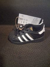 Adidas Superstar Little Kids' Shoes Ortholite Core Black-White EF5396 Sz 5K