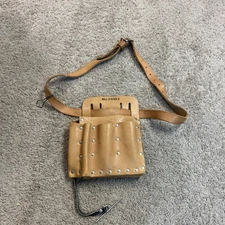 Vintage Bell Systems Klein Tools Electricians Tool Belt Leather- Very Clean