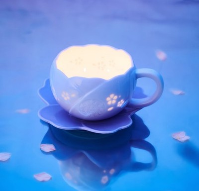 Starbucks 2026 China Twilight Sakura Jingdezhen Linglong Craft Mug