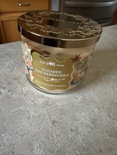 Bath Body Works Sugared Snickerdoodle 3 wick Candle 14.5 oz NEW