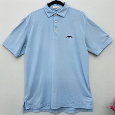 Peter Millar light blue Grove Michael Jordan XXIII Golf Polo Shirt Medium