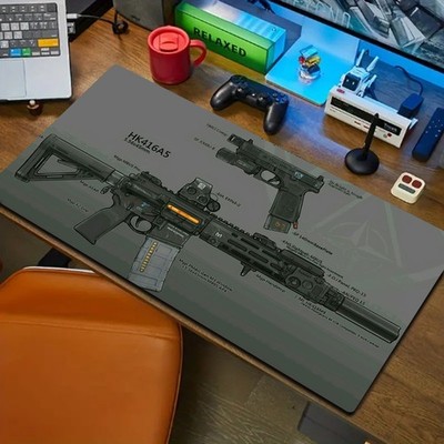 40*90cm Gun-Themed Mouse Pad for Gamers - Perfect Christmas & Birthday Gift, Rub