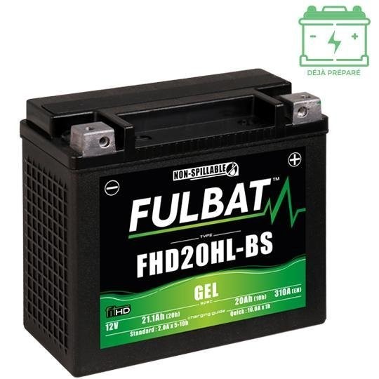 Batterie FHD20HL-BS Fulbat 12V 20Ah gel pour quad et moto L175 l87 H155