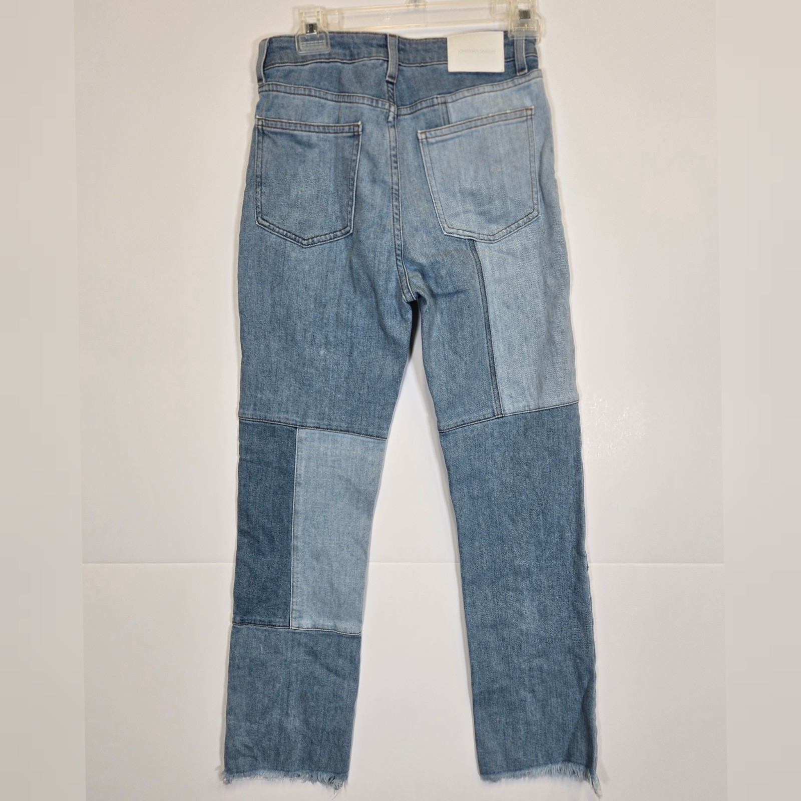 Jonathan Simkhai Patchwork Straight Leg Ankle Jea… - image 2