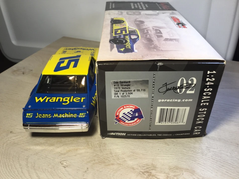 Raro 1:24 Dale Earnhardt #15 WRANGLER 1979 BUSCH DAYTONA VENTURA DieCast NASCAR Foto 4 de 4