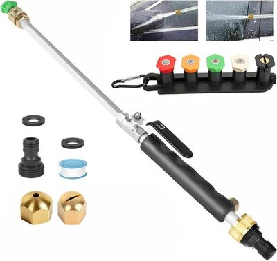 #ad Jet Nozzle High Pressure Hose Nozzle 7 1 High Pressure Power Washer Wand Ve... $39.96